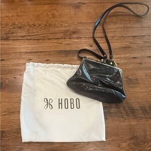 Hobo Black Leather Alba Crossbody Bag